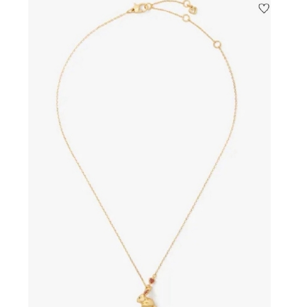 🔹️Kate Spade🔹️ Year Of The Rabbit Pendant Necklace And Earring Bundle - Picture 5 of 10